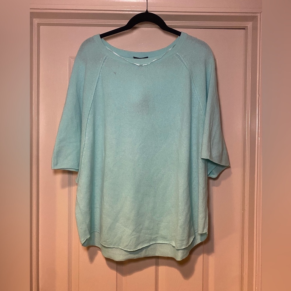 NWT Charter Club Luxury 100% Cashmere Short Sleeve Sweater Quiet Luxury Warm - Picture 2 of 5